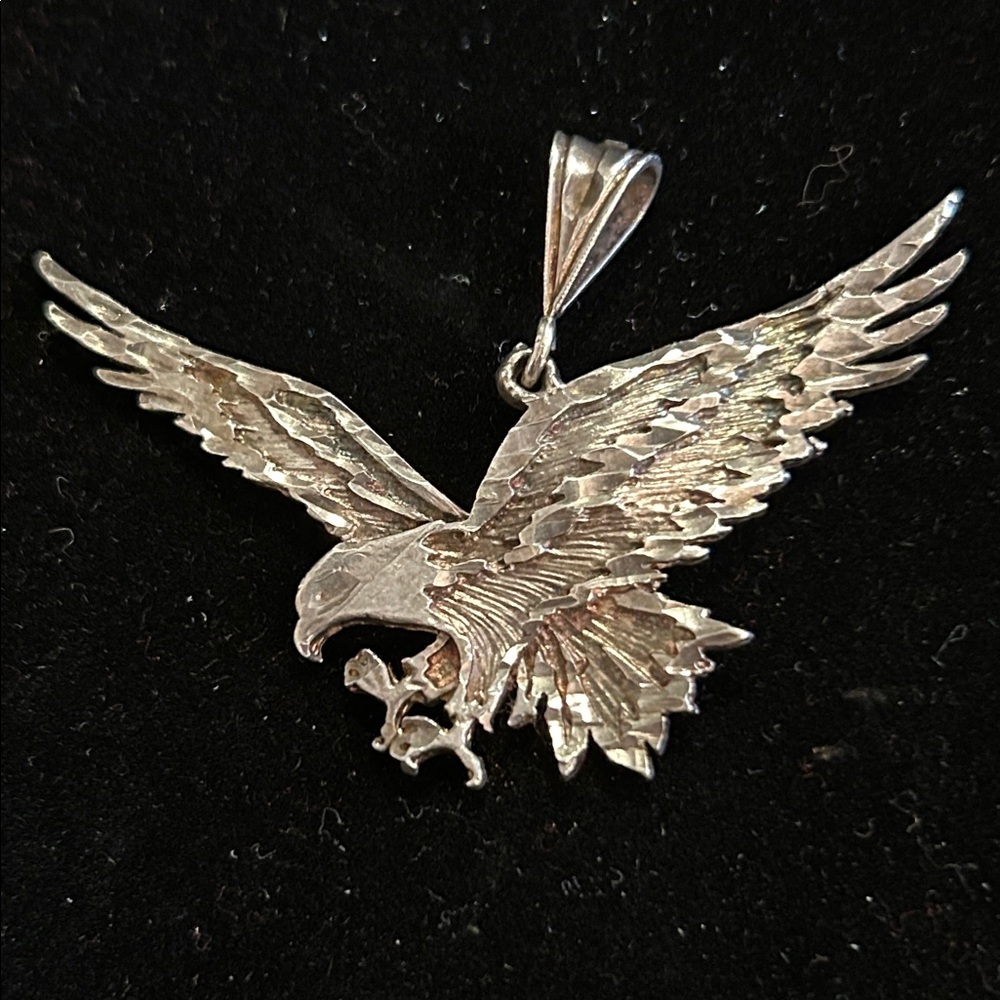 Flying Eagle Pendant Sterling Silver
